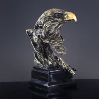 欧式高档电视柜摆件家居装饰品新年马到成功动物头工艺品雕像送礼 [雄鹰]4036[鹰击长空]