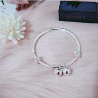 铃铛手镯手链男女一对情侣纪念刻字个性时尚学生闺蜜手环生日礼物 铃铛手镯[1个] 不刻字