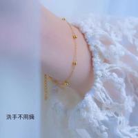 [不褪色不过敏]钛钢保色满天星金豆豆闺蜜手链女学生韩版脚链女 手链15+4cm