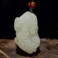 天然新疆昆仑白玉貔貅吊坠貔貅挂件项链毛衣链送挂绳礼盒装 天然新疆昆仑白玉貔貅吊坠貔貅挂件项链毛衣链送挂绳礼盒装