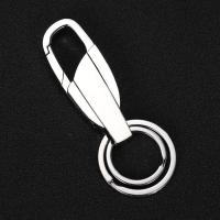 钛合金钥匙扣男士腰挂汽车防丢钥匙扣挂件环钥匙链高档创意刻字 锌合金款+大号钥匙圈 默认不刻字