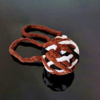 毛线球猫咪玩具逗猫棒小猫幼猫磨牙棒铃铛球啃咬自嗨逗猫神器用品 咖黑白(内含铃铛)