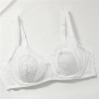 白色内衣女夏季超薄款聚拢性感文胸套装收副乳上托大胸显小防下垂 白色单件 70/32A(上托防下垂)