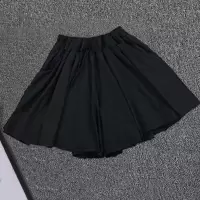 时尚裙裤套装女学生小个子宽松短T恤+修身吊带背心+短裙裤三件套 黑色短裤裙[单条] S 建议[55-80斤]