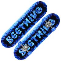 潮点专业滑板初学者成人男女生儿童青少年成年刷街四轮双翘滑板车 72CM蓝火少儿款送护具一套