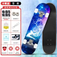 [买一送九]滑板初学者双翘刷街男女儿童成人青少年专业四轮滑板 特价专业款[雪鹿]送护具礼包