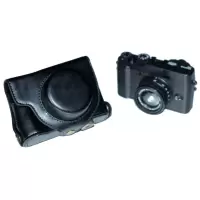 富士x100f相机包X100S皮套X100T摄影包x100V复古X30保护套X20/X10 全包 黑色 富士X10/X2