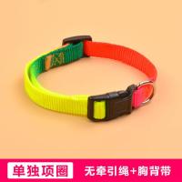 狗绳狗链子狗狗牵引绳中小型犬项圈泰迪遛狗绳猫咪绳宠物狗狗用 单个项圈 小号[适合1-6斤的狗狗]