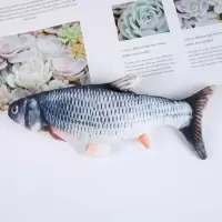 宠物玩具大中小型犬猫骨头耐撕扯咬发声BB叫磨牙棉绳解闷毛绒玩具 bb叫30cm草鱼
