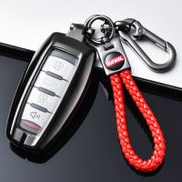 适用长城哈弗H6钥匙套哈佛H6酷派H2SH4H7F5F7M6车用钥匙包套改装 B款豪华全包款(钢琴黑+红绳双扣)