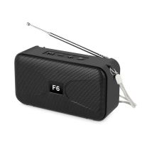 无线蓝牙音响小型大音量低音炮户外手提便携式迷你电脑手机小音箱 黑[震撼重低音]带收音机 标配[充电线]
