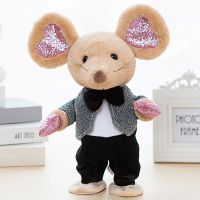 儿童玩具会唱歌跳舞的电动毛绒老鼠学舌说话萌萌鼠公仔男女孩礼物 鼠先生 33厘米+72首歌学舌+电池版