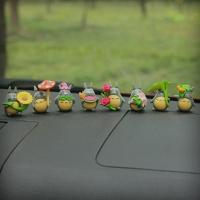 可爱宫崎骏车上内饰品龙猫车载摇头车饰品创意汽车公仔装饰品摆件 初代龙猫八款