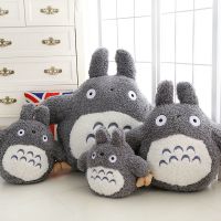 宫崎骏粽子龙猫公仔毛绒玩具布娃娃睡觉抱枕床上玩偶女孩礼物可爱 灰色 25厘米送精品礼物