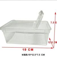 养蚕工具蚕宝宝套装小蚕饲养盒蚕卵孵化盒分养盒羽毛结茧网抽丝 透气饲养盒1个