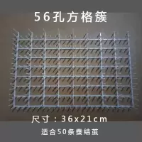 蚕宝宝结茧子蚕网结茧用网彩蚕结茧网蚕结茧方格蔟蚕蔟蚕簇 56孔方格簇(可结56个茧)1片
