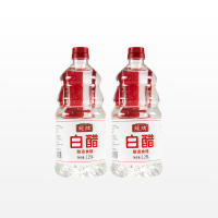 中华老字号龙牌白醋1.25L*2食用家用纯粮酿造做菜调味品