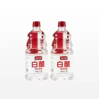 中华老字号龙牌白醋1.25L*2食用家用纯粮酿造做菜调味品