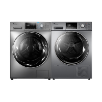 小天鹅 TG100EM01G-Y50C+TH100-H32Y 洗衣机 洗烘套装 水魔方智能家电 热泵烘干机