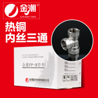 帮客材配 金潮 厨电 铜件 铜内丝三通 DN20_100个/箱 一箱起售