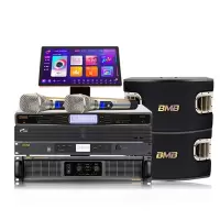 雅健(YAJIAN)BMBCSV900卡拉OK音箱设备点歌机KTV娱乐音响套装七件套