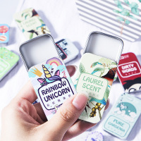 香膏固体男女士香水清新淡香卡通车用卡片口袋女生香体膏