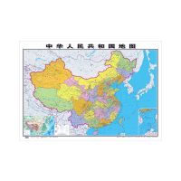 中国地图-贴图 2021年精装加厚中国地图和世界地图贴图挂图约1.1米覆膜防水家用