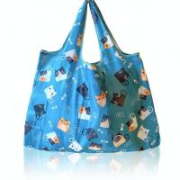 蓝色猫 52*40CM 大号大容量牛津布超市环保袋购物袋防水买菜包包衣服袋子手提布袋