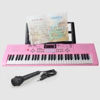 时尚粉+大礼包 61键电子琴智能教学入门儿童初学启蒙钢琴宝宝女孩3-12岁601