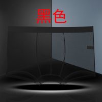 黑色 L 男士内裤冰丝男夏季透明性感骚气薄款平角裤中腰无痕青年四角裤头