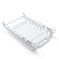 单架子(不送保鲜袋) 密封袋轨道收纳冰箱家用保鲜袋轨道架自封袋收纳架伸缩式