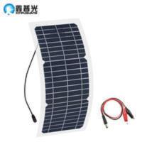 10w12v 播光高效单晶硅10W12V太阳能电池板光伏发电板12v电池充电器 家用