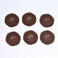 莲花毛毡杯垫(6个) 6个装 茶道小杯垫 茶托 圆形茶垫隔热茶杯托竹制垫紫砂壶垫茶禅意