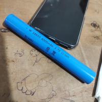 加长一支 18650强光手电筒通用2节并联3.7V18650锂电池 加长并联连体电池组