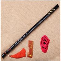 笛子+莲花穗 单刻陈情 陈情笛子魔道同款横笛 古风初学F调魏无羡祖师cos道具黑色鬼竹笛