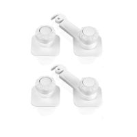 双安全柜门锁-2个-白色 儿童安全锁宝宝防夹手柜子柜门锁抽屉锁婴儿防护免打孔对开锁童锁