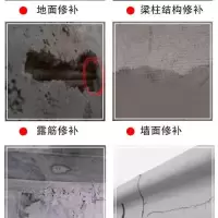 修补料2KG试用装(发快递) 混凝土水泥路面快修宝高强度快速修补地面起砂裂缝坑洼自流平砂浆
