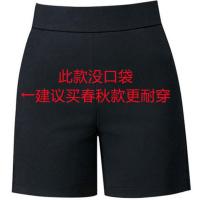 133# 建议买加厚款更耐穿 XL 体重[80-100斤] 短裤女高腰弹力显瘦五分裤外穿阔腿女士休闲裤子女裤加厚短裤百搭