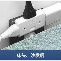 一转三旋插头[白色] 1个装[体验装] 柜台靠墙插座电源扩展转换器超薄无线一转三一分三转换器插头插排