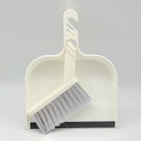 桌扫套装（优雅白） 桌面清洁工具塑料清洁刷子带簸箕电脑刷子套装键盘刷簸箕套装