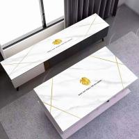 白调北欧 40/50 茶几垫桌布pvc防水防烫防油不透明水晶板中式北欧桌垫电视柜垫