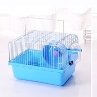小田园蓝色送500克木屑 三层超大别墅笼子仓鼠金丝熊双层豪华手提外带笼孕婴笼送木屑棉花