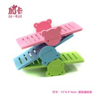 青蛙跷跷板颜色随机 jakal加卡仓鼠小窝金丝熊睡房彩色小窝用品玩具木质小房子