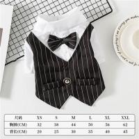 黑色 XXL 宠物狗狗猫咪夏季衣服薄款西服衬衫西装婚纱礼服金毛泰迪大小型犬
