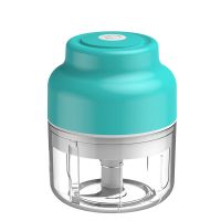 搅拌版100ML-蓝色 迷你电动压蒜器厨房捣蒜泥多功能辅食绞肉机家用搅蒜神器