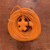 囍囍[14孔+开关2.5平芯]40米 *[特价98件] 防爆防冻电动车充电延长线插座排插接线板插线板插板拖线板电