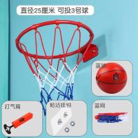 25厘米篮框（可投3号球）+18cm球 免打孔儿童篮球架便携式篮球框家用室内儿童投篮玩具幼儿园投篮