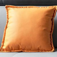 科技布[橘橙色] 35X48[腰枕 仅枕套无芯 ] 科技布抱枕轻奢客厅沙发靠包北欧高档布抱枕现代简约靠垫腰枕橙色