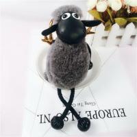 G69-米白色剪绒羊 小羊肖恩公仔手办摆件书包挂件公仔情侣款背包男生钥匙扣玩偶礼物