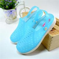 天蓝色 40 上海巨力凉鞋拖鞋男夏洞洞鞋情侣沙滩鞋包头冬季凉拖女防滑韩潮